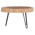 ΤΡΑΠΕΖΙ ΣΑΛΟΝΙΟΥ SERVON HM9912 SUAR ΞΥΛΟ ΦΥΣΙΚΟ-ΜΕΤΑΛ ΠΟΔΙΑ ΜΑΥΡΑ 76x67x44Υεκ c502880