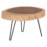 ΤΡΑΠΕΖΙ ΣΑΛΟΝΙΟΥ SERVON HM9912 SUAR ΞΥΛΟ ΦΥΣΙΚΟ-ΜΕΤΑΛ ΠΟΔΙΑ ΜΑΥΡΑ 76x67x44Υεκ c502880