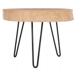 ΤΡΑΠΕΖΙ ΣΑΛΟΝΙΟΥ SERVON HM9912 SUAR ΞΥΛΟ ΦΥΣΙΚΟ-ΜΕΤΑΛ ΠΟΔΙΑ ΜΑΥΡΑ 76x67x44Υεκ c502880