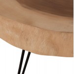 ΤΡΑΠΕΖΙ ΣΑΛΟΝΙΟΥ SERVON HM9912 SUAR ΞΥΛΟ ΦΥΣΙΚΟ-ΜΕΤΑΛ ΠΟΔΙΑ ΜΑΥΡΑ 76x67x44Υεκ c502880