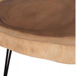 ΤΡΑΠΕΖΙ ΣΑΛΟΝΙΟΥ SERVON HM9912 SUAR ΞΥΛΟ ΦΥΣΙΚΟ-ΜΕΤΑΛ ΠΟΔΙΑ ΜΑΥΡΑ 76x67x44Υεκ c502880