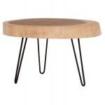 ΤΡΑΠΕΖΙ ΣΑΛΟΝΙΟΥ SERVON HM9912 SUAR ΞΥΛΟ ΦΥΣΙΚΟ-ΜΕΤΑΛ ΠΟΔΙΑ ΜΑΥΡΑ 76x67x44Υεκ c502880