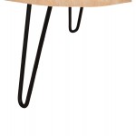 ΤΡΑΠΕΖΙ ΣΑΛΟΝΙΟΥ SERVON HM9912 SUAR ΞΥΛΟ ΦΥΣΙΚΟ-ΜΕΤΑΛ ΠΟΔΙΑ ΜΑΥΡΑ 76x67x44Υεκ c502880