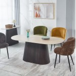 ΤΡΑΠΕΖΙ ΟΒΑΛ CATER HM18320 ΚΕΡΑΜΙΚΟ TOP ΟΨΗ ΤΡΑΒΕΡΤΙΝΑΣ-MDF ΒΑΣΗ 188x98x78Υεκ c502881