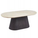 ΤΡΑΠΕΖΙ ΣΑΛΟΝΙΟΥ ΟΒΑΛ CATER HM18321 ΚΕΡΑΜΙΚΟ TOP ΟΨΗ ΤΡΑΒΕΡΤΙΝΑΣ-MDF ΒΑΣΗ 124x63x39Υεκ c502882