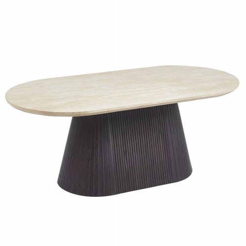 ΤΡΑΠΕΖΙ ΣΑΛΟΝΙΟΥ ΟΒΑΛ CATER HM18321 ΚΕΡΑΜΙΚΟ TOP ΟΨΗ ΤΡΑΒΕΡΤΙΝΑΣ-MDF ΒΑΣΗ 124x63x39Υεκ c502882