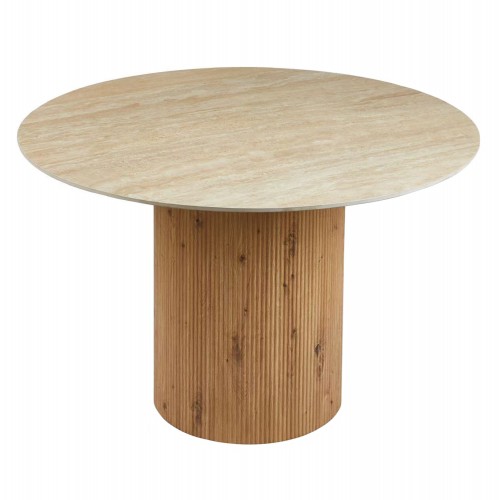 ΤΡΑΠΕΖΙ ΤΡΑΠΕZΑΡΙΑΣ TWIL HM18324 ΚΕΡΑΜΙΚΟ TOP ΟΨΗ ΤΡΑΒΕΡΤΙΝΑΣ-MDF ΒΑΣΗ Φ126x77Υεκ c502885