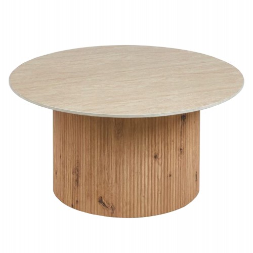 ΤΡΑΠΕΖΙ ΣΑΛΟΝΙΟΥ TWIL HM18325 ΚΕΡΑΜΙΚΟ TOP ΟΨΗ ΤΡΑΒΕΡΤΙΝΑΣ-MDF ΒΑΣΗ Φ84x39Υεκ c502886