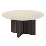 ΤΡΑΠΕΖΙ ΣΑΛΟΝΙΟΥ SKY HM18329 ΚΕΡΑΜΙΚΟ TOP ΟΨΗ ΤΡΑΒΕΡΤΙΝΑΣ-MDF ΒΑΣΗ Φ80x40Υεκ c502889