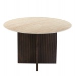 ΤΡΑΠΕΖΙ ΤΡΑΠΕΖΑΡΙΑΣ ΣΤΡΟΓΓΥΛΟ SKY HM18331 ΚΕΡΑΜΙΚΟ TOP ΟΨΗ ΤΡΑΒΕΡΤΙΝΑΣ Φ120x76Υεκ c502891