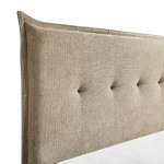 LIFE ΚΡΕΒΑΤΙ ΓΙΑ ΣΤΡΩΜΑ 160x200cm BEIGE 215x171x115 c502904