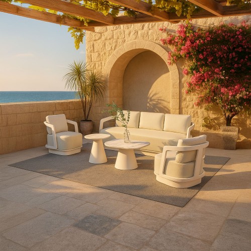 TORRE ΣΑΛΟΝΙ SET 1 2 2 OFF WHITE c502941