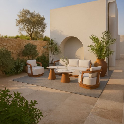 TORRE ΣΑΛΟΝΙ SET 1 2 2 TERRACOTTA c502942