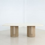 PORTO ΤΡΑΠΕΖΙ ΛΕΥΚΟ 240x110x80cm c502972