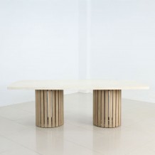 PORTO ΤΡΑΠΕΖΙ ΛΕΥΚΟ 240x110x80cm c502972