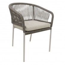TONDO ΚΑΡΕΚΛΑ LATTE OFF WHITE 62x57x80cm c502978