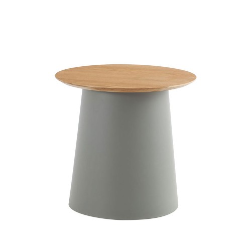 ZENTRA COFFEE TABLE ΦΥΣΙΚΟ ΓΚΡΙ 50x50x47 5cm c503007