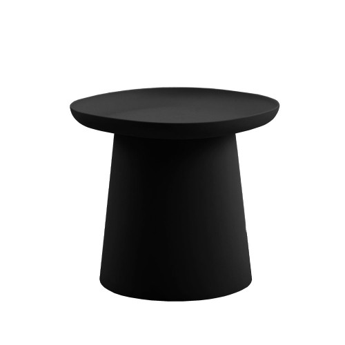 PLATE COFFEE TABLE ΜΑΥΡΟ 50x50x47 5cm c503016