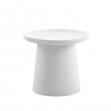 PLATE COFFEE TABLE ΛΕΥΚΟ 50x50x47 5cm c503023