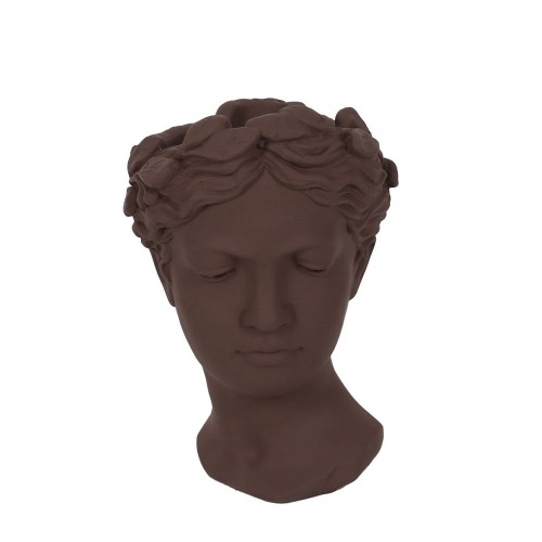 CEM ΒΑΖΟ 18x17x26 5cm CEMENT ΚΑΦΕ ΣΚΟΥΡΟ c503484