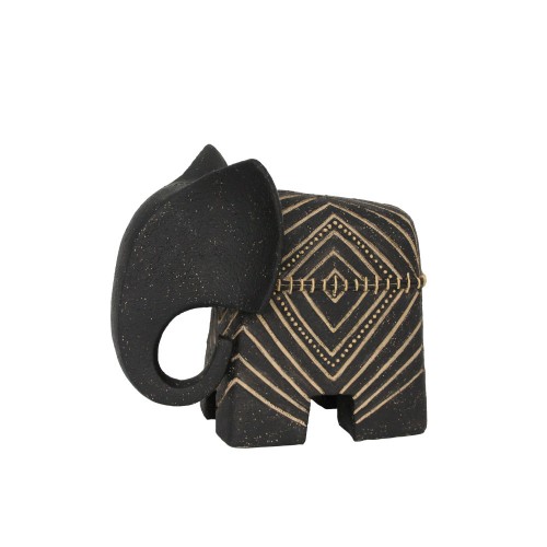 TRUNKY B ΔΙΑΚΟΣΜΗΤΙΚΟ ΕΛΕΦΑΝΤΑΣ 26 5x15x23cm POLYRESIN ΜΑΥΡΟ ΜΠΕΖ c503530