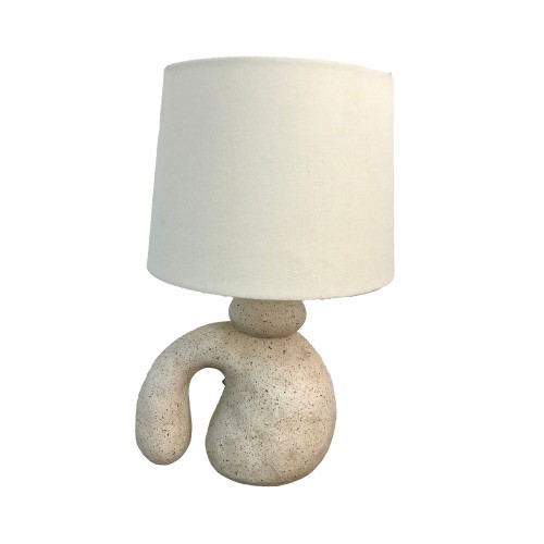 SHADE ON A ΦΩΤΙΣΤΙΚΟ ΕΠΙΤΡΑΠΕΖΙΟ 23 5x22x36 5cm POLYRESIN ΜΠΕΖ ΥΦΑΣΜΑ ΛΕΥΚΟ c503532