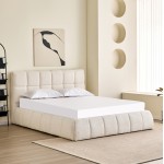 ΚΡΕΒΑΤΙ ΔΙΠΛΟ EDDY HM731 03 ΜΠΕΖ ΜΠΟΥΚΛΕ ΑΠΟΘΗΚΕΥΤΙΚΟΣ ΧΩΡΟΣ--ΣΤΡΩΜΑ 160x200εκ c503547