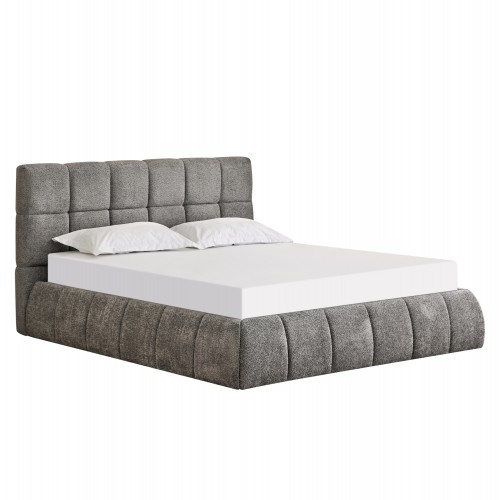 ΚΡΕΒΑΤΙ ΔΙΠΛΟ EDDY HM731 01 ΓΚΡΙ ΜΠΟΥΚΛΕ ΑΠΟΘΗΚΕΥΤΙΚΟΣ ΧΩΡΟΣ--ΣΤΡΩΜΑ 160x200εκ c503548