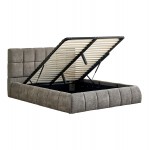 ΚΡΕΒΑΤΙ ΔΙΠΛΟ EDDY HM731 01 ΓΚΡΙ ΜΠΟΥΚΛΕ ΑΠΟΘΗΚΕΥΤΙΚΟΣ ΧΩΡΟΣ--ΣΤΡΩΜΑ 160x200εκ c503548