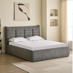 ΚΡΕΒΑΤΙ ΔΙΠΛΟ SANDRA HM732 01 ΓΚΡΙ ΥΦΑΣΜΑ ΑΠΟΘΗΚΕΥΤΙΚΟΣ ΧΩΡΟΣ--ΣΤΡΩΜΑ 160x200εκ c503549