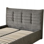 ΚΡΕΒΑΤΙ ΔΙΠΛΟ SANDRA HM732 01 ΓΚΡΙ ΥΦΑΣΜΑ ΑΠΟΘΗΚΕΥΤΙΚΟΣ ΧΩΡΟΣ--ΣΤΡΩΜΑ 160x200εκ c503549