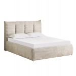 ΚΡΕΒΑΤΙ ΔΙΠΛΟ SANDRA HM732 03 ΜΠΕΖ ΥΦΑΣΜΑ ΑΠΟΘΗΚΕΥΤΙΚΟΣ ΧΩΡΟΣ--ΣΤΡΩΜΑ 160x200εκ c503550