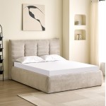 ΚΡΕΒΑΤΙ ΔΙΠΛΟ SANDRA HM732 03 ΜΠΕΖ ΥΦΑΣΜΑ ΑΠΟΘΗΚΕΥΤΙΚΟΣ ΧΩΡΟΣ--ΣΤΡΩΜΑ 160x200εκ c503550