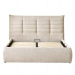 ΚΡΕΒΑΤΙ ΔΙΠΛΟ SANDRA HM732 03 ΜΠΕΖ ΥΦΑΣΜΑ ΑΠΟΘΗΚΕΥΤΙΚΟΣ ΧΩΡΟΣ--ΣΤΡΩΜΑ 160x200εκ c503550