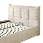 ΚΡΕΒΑΤΙ ΔΙΠΛΟ SANDRA HM732 03 ΜΠΕΖ ΥΦΑΣΜΑ ΑΠΟΘΗΚΕΥΤΙΚΟΣ ΧΩΡΟΣ--ΣΤΡΩΜΑ 160x200εκ c503550