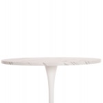 ΤΡΑΠΕΖΙ ΤΡΑΠΕΖΑΡΙΑΣ ROLLO HM9421 11 ΣΤΡΟΓΓΥΛΟ WHITE MARBLE Φ90x74Υεκ c503551