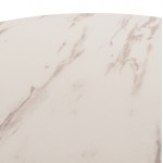 ΤΡΑΠΕΖΙ ΤΡΑΠΕΖΑΡΙΑΣ ROLLO HM9421 11 ΣΤΡΟΓΓΥΛΟ WHITE MARBLE Φ90x74Υεκ c503551