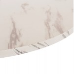 ΤΡΑΠΕΖΙ ΤΡΑΠΕΖΑΡΙΑΣ ROLLO HM9421 11 ΣΤΡΟΓΓΥΛΟ WHITE MARBLE Φ90x74Υεκ c503551