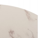 ΤΡΑΠΕΖΙ ΤΡΑΠΕΖΑΡΙΑΣ ROLLO HM9421 11 ΣΤΡΟΓΓΥΛΟ WHITE MARBLE Φ90x74Υεκ c503551