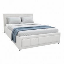 Κρεβάτι Huga pakoworld με αποθηκευτικό χώρο ύφασμα γκρι 120x200εκ c503566