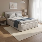 Κρεβάτι Huga pakoworld με αποθηκευτικό χώρο ύφασμα γκρι 120x200εκ c503566