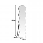 Καθρέπτης Waven pakoworld σε λευκή απόχρωση 38x28x148εκ c503569