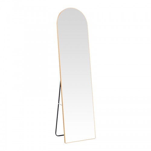 Καθρέπτης Plaza pakoworld αλουμίνιο σε χρυσή απόχρωση 40x28x150εκ c503573