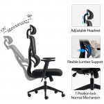 Καρέκλα γραφείου διευθυντή Cadrey pakoworld mesh μαύρο 67x64x120-128εκ c503576