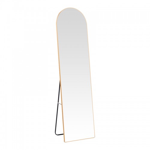 Καθρέπτης Plaza I pakoworld αλουμίνιο σε χρυσή απόχρωση 50x28x160εκ c503577