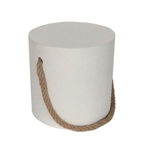 ΤΕΝΟ SIDE TABLE ΜΕ ΣΧΟΙΝΙ ΑΣΠΡΟ ΦΥΣΙΚΟ 40x40x40cm c503588