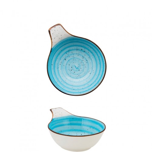 Μπωλ Bone China με χερούλι 14 6x11 5x5cm θαλασσί M1934 c503663