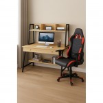 STUDENT-1 Set Γραφείο Η Υ Sonoma - Μαύρο Πολυθρόνα Gaming Μαύρο - Κόκκινο c503717