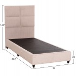 ΚΡΕΒΑΤΙ ΜΟΝΟ MILO HM652 32 ΜΠΕΖ TEDDY ΥΦΑΣΜΑ ΓΙΑ ΣΤΡΩΜΑ 90x200εκ c503722