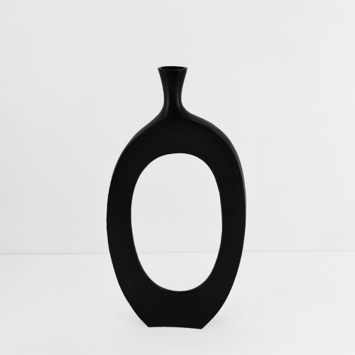 ABSTRACT ΒΑΖΟ 28x5x61 ΑΛΟΥΜΙΝΙΟ ΜΑΥΡΟ c503726